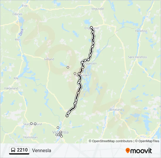 2210 Bus Line Map