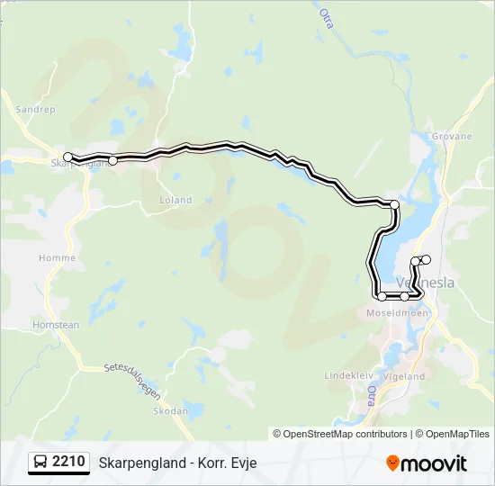 2210 Bus Line Map