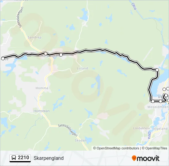 2210 Bus Line Map