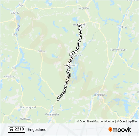 2210 Bus Line Map