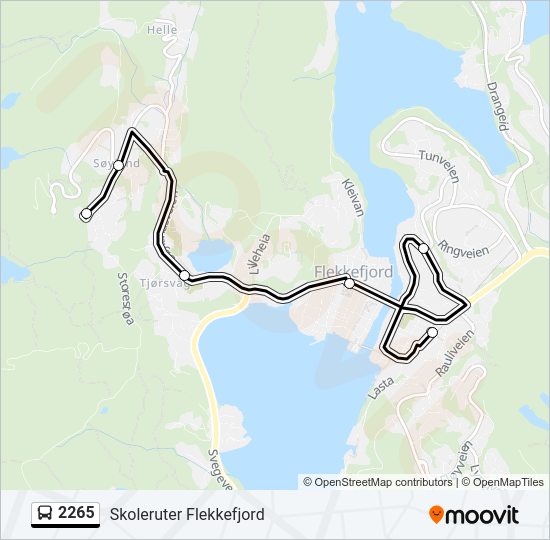 2265 bus Line Map