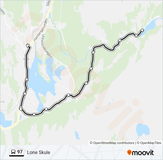 97 Bus Line Map