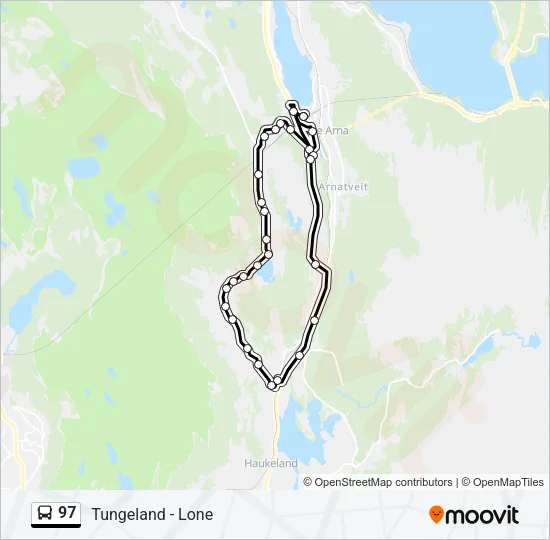 97 Bus Line Map