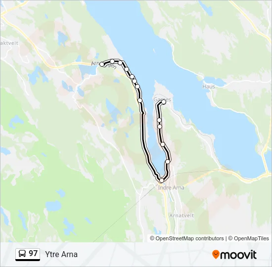 97 Bus Line Map