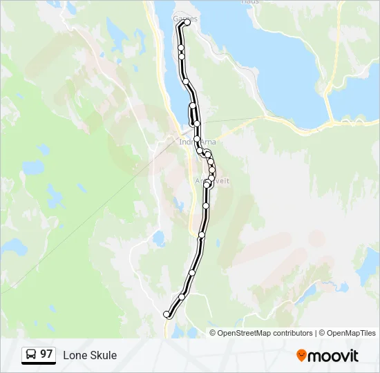 97 Bus Line Map