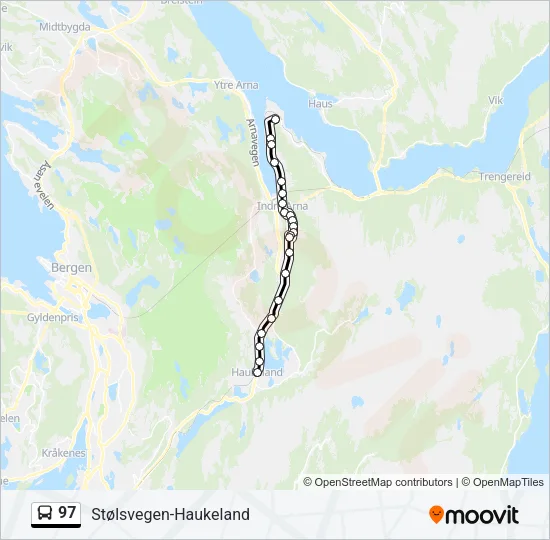 97 Bus Line Map