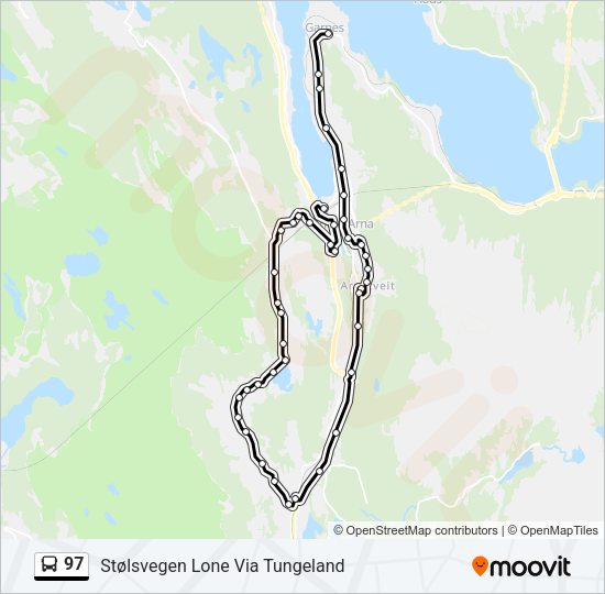 97 Bus Line Map