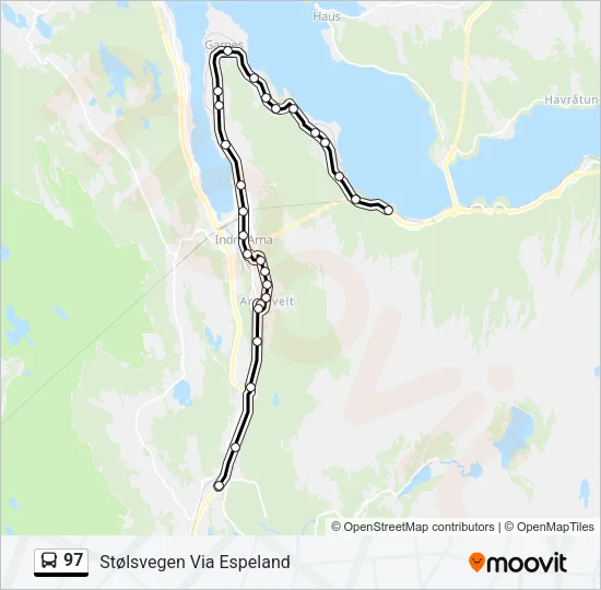 97 Bus Line Map