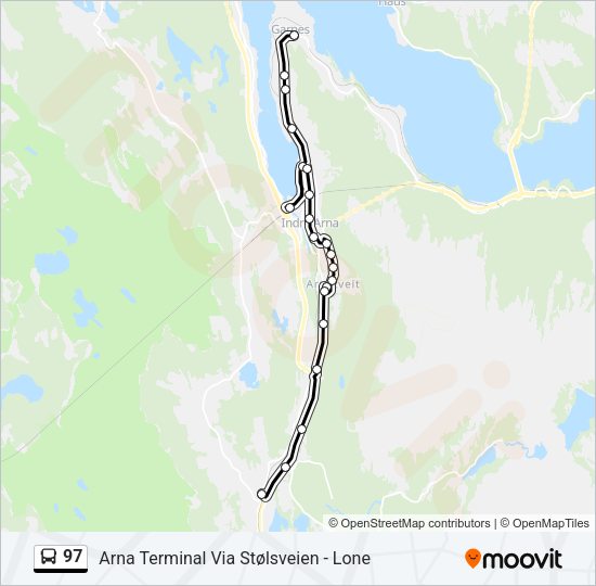 97 Bus Line Map
