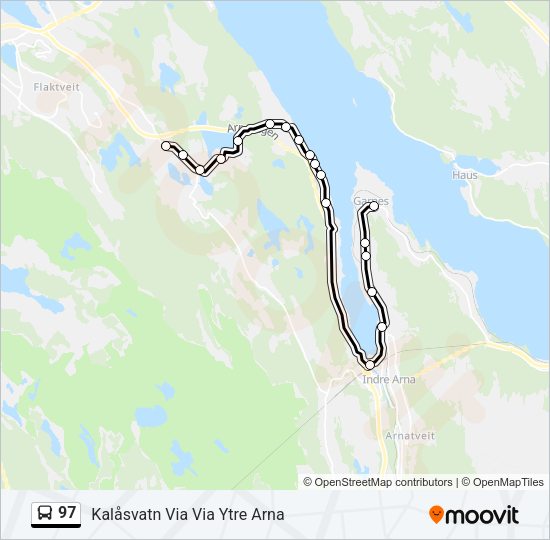 97 Bus Line Map