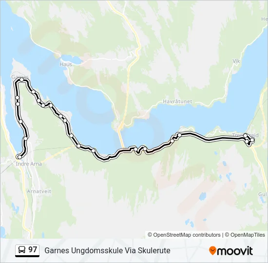 97 Bus Line Map