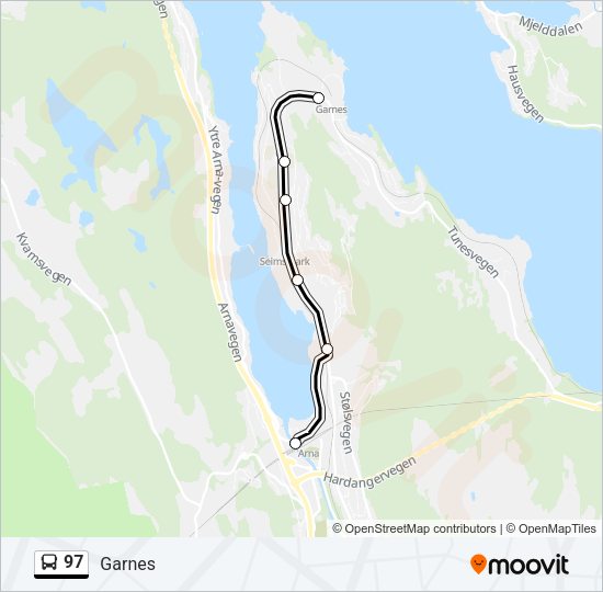 97 Bus Line Map