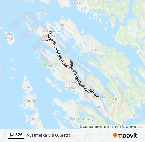 326 Bus Line Map