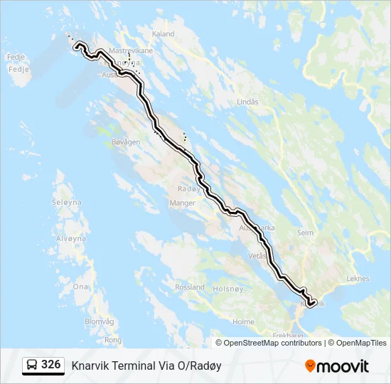 326 Bus Line Map