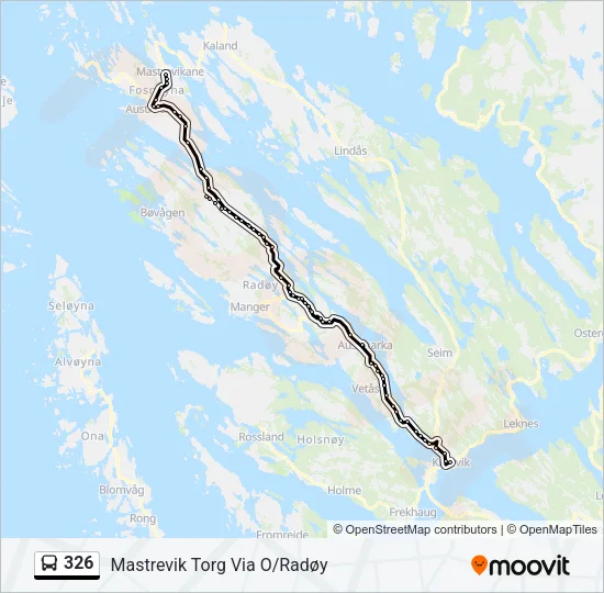 326 Bus Line Map