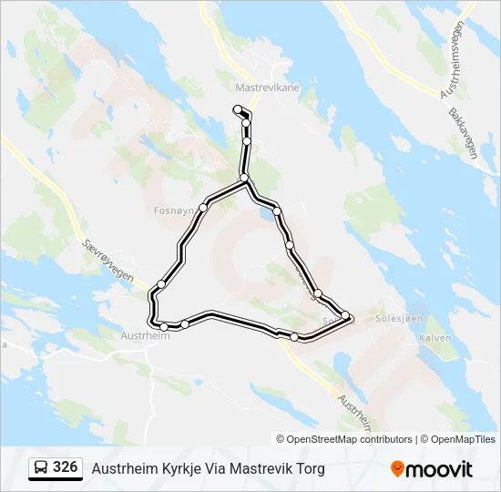 326 Bus Line Map