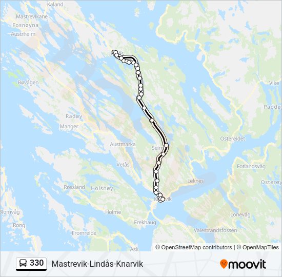 330 Bus Line Map
