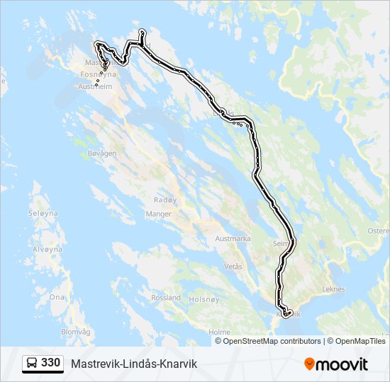 330 bus Line Map