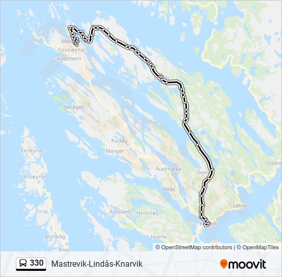 330 bus Line Map