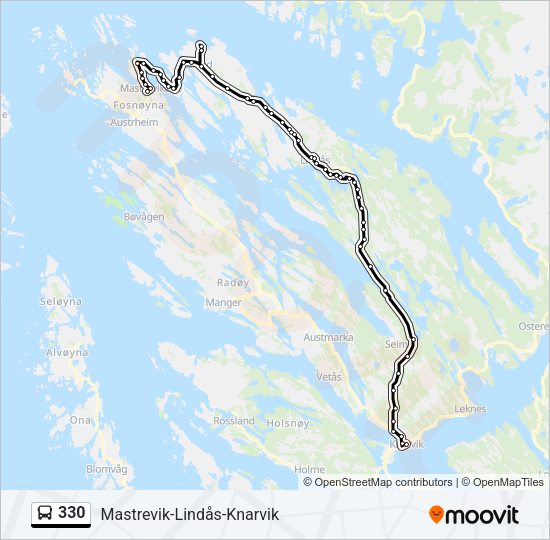 330 Bus Line Map
