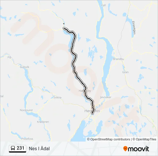 231 Bus Line Map
