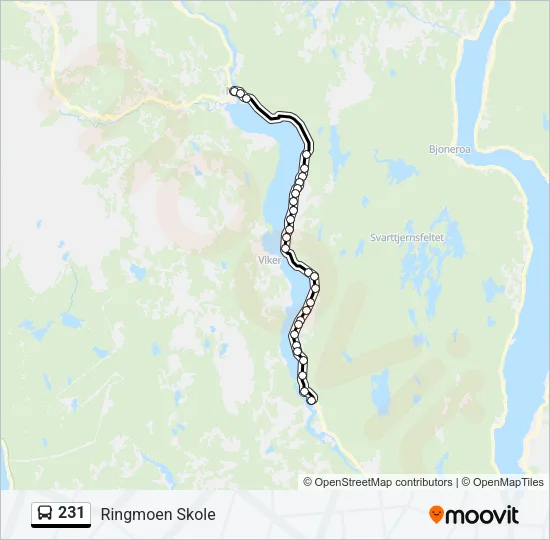 231 Bus Line Map