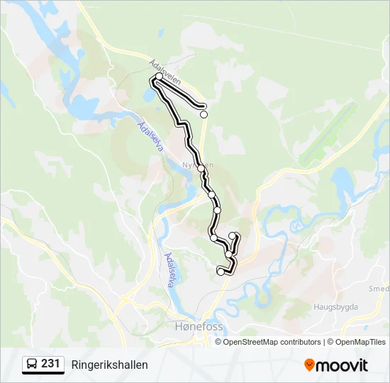 231 Bus Line Map