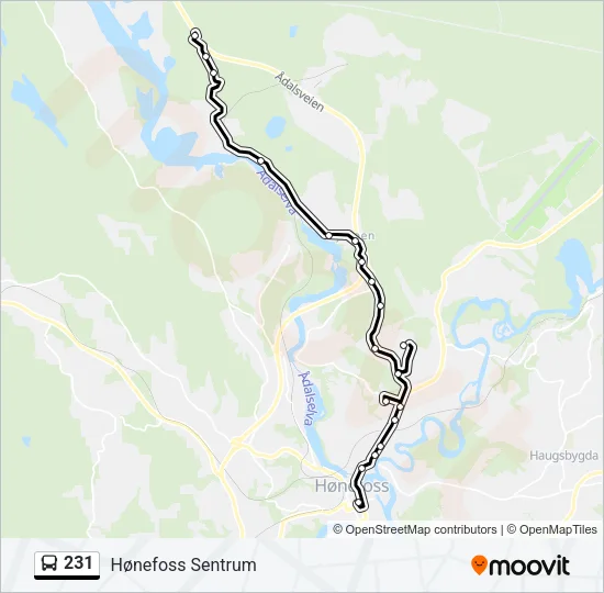 231 Bus Line Map