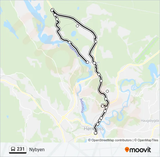 231 Bus Line Map