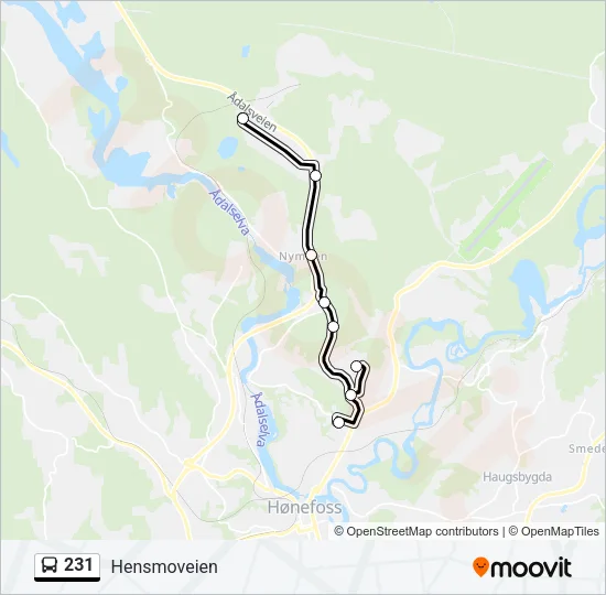 231 Bus Line Map