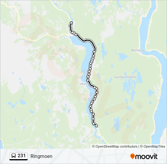 231 Bus Line Map