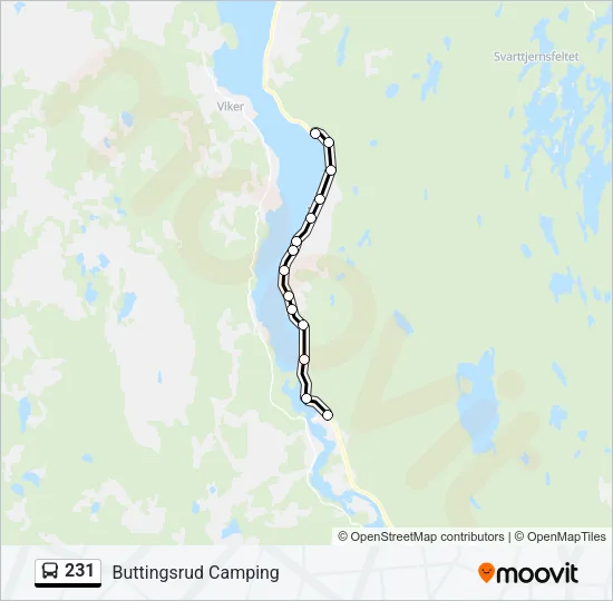 231 Bus Line Map