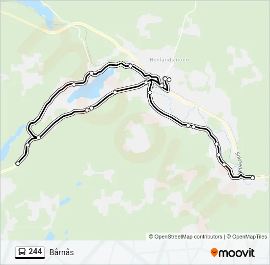 244 Bus Line Map