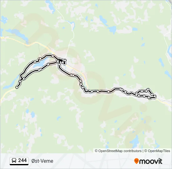 244 Bus Line Map