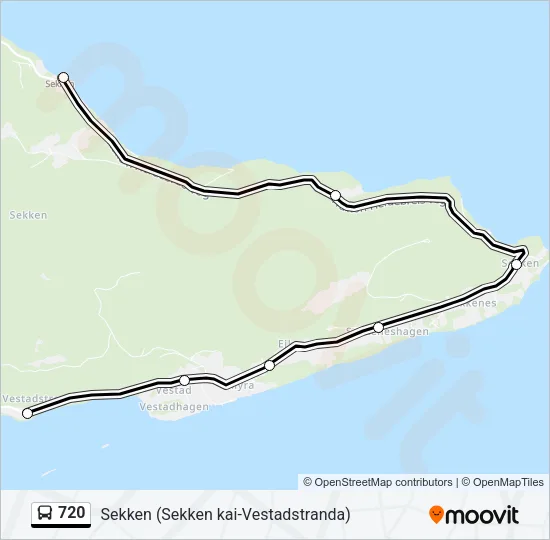 720 Bus Line Map