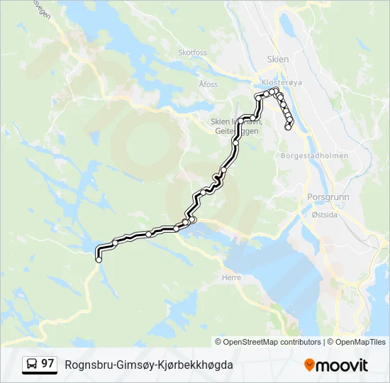 97 Bus Line Map