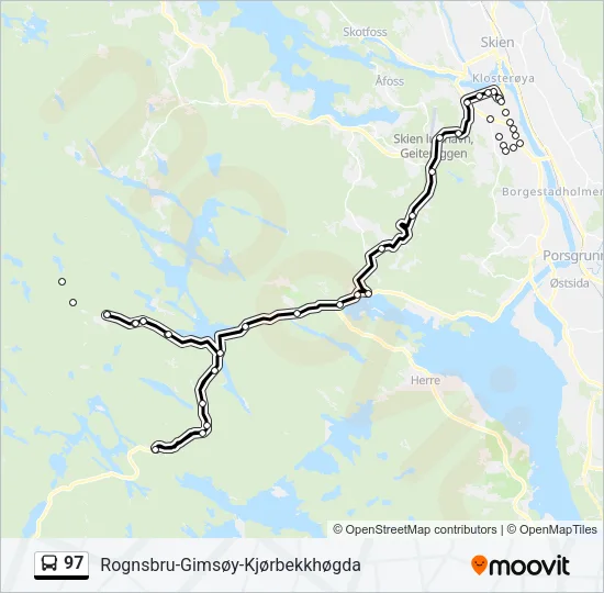 97 Bus Line Map