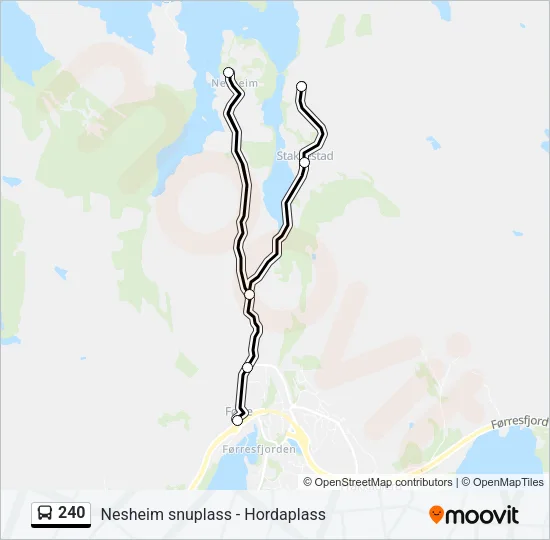 240 Bus Line Map