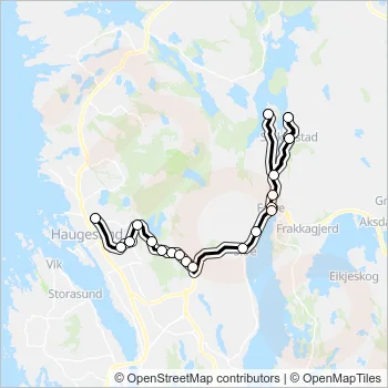 240 Bus Line Map