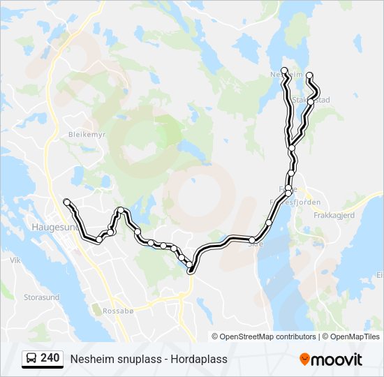 240 Bus Line Map