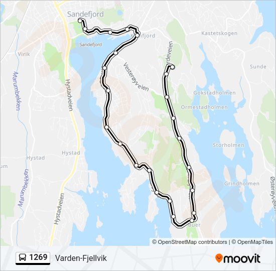 1269 Bus Line Map