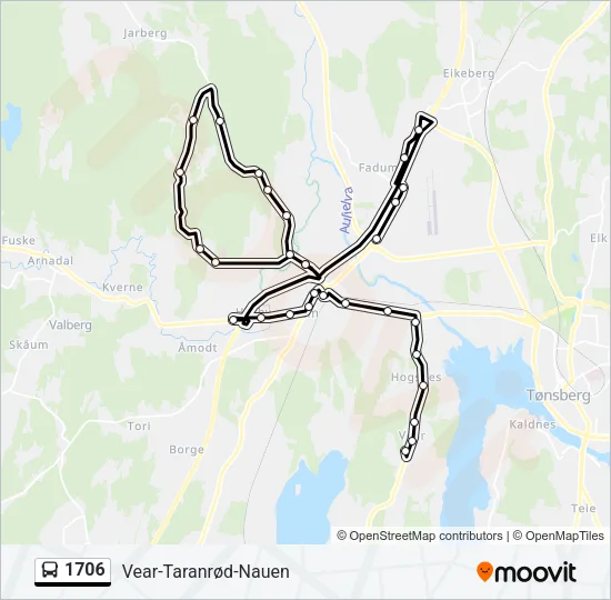 1706 Bus Line Map