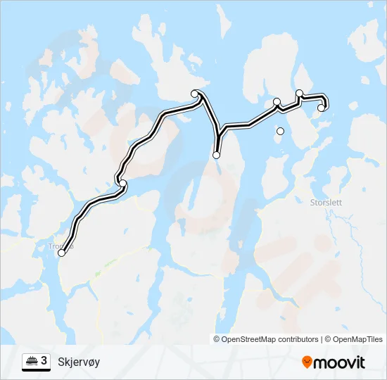 3 Ferry Line Map