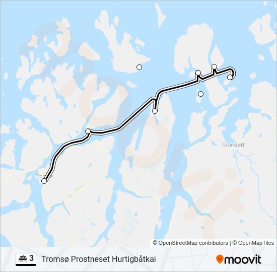3 Ferry Line Map