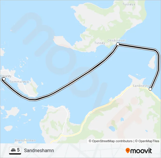 5 Ferry Line Map