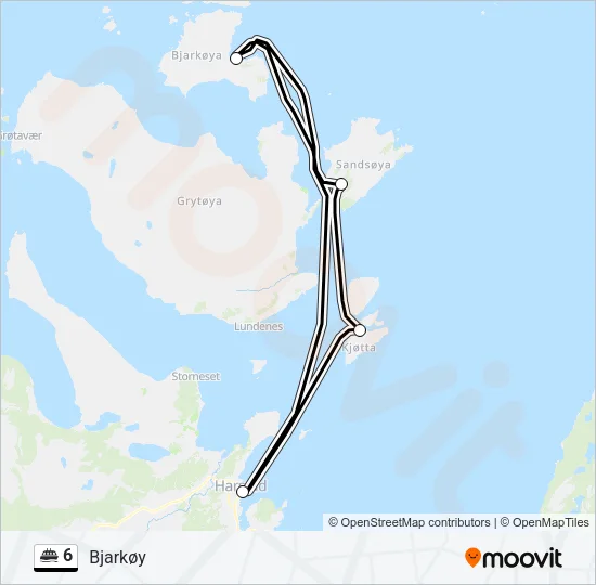 6 Ferry Line Map