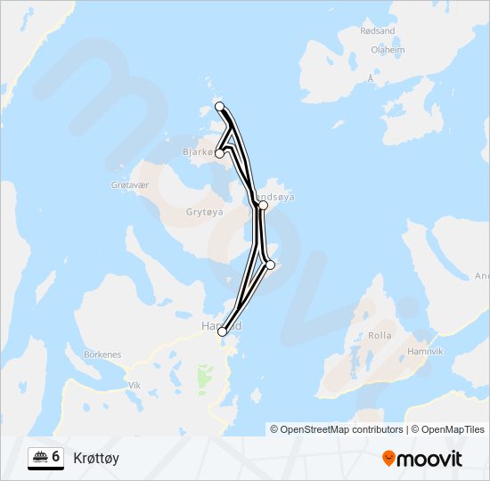 6 ferry Line Map