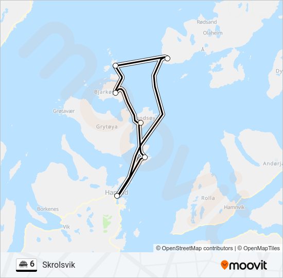6 Ferry Line Map
