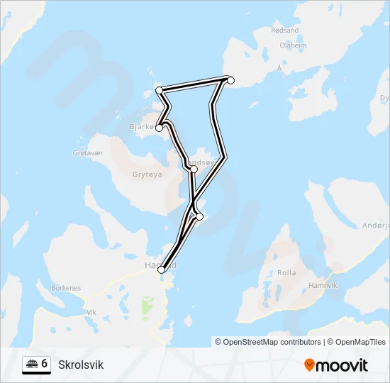 6 Ferry Line Map