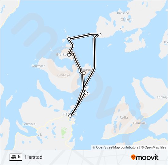 6 ferry Line Map